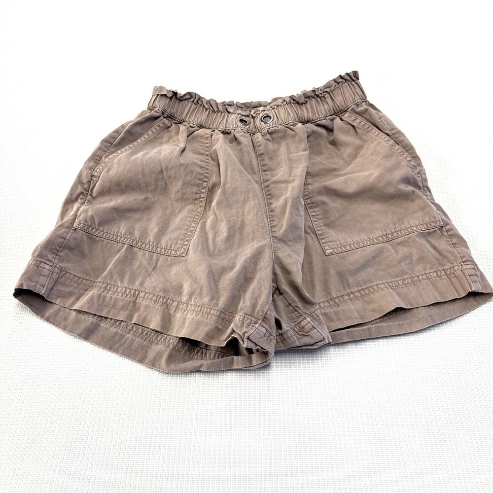 Women’s Aerie Brown Paper Bag Waist Mid Rise Shorts - XS